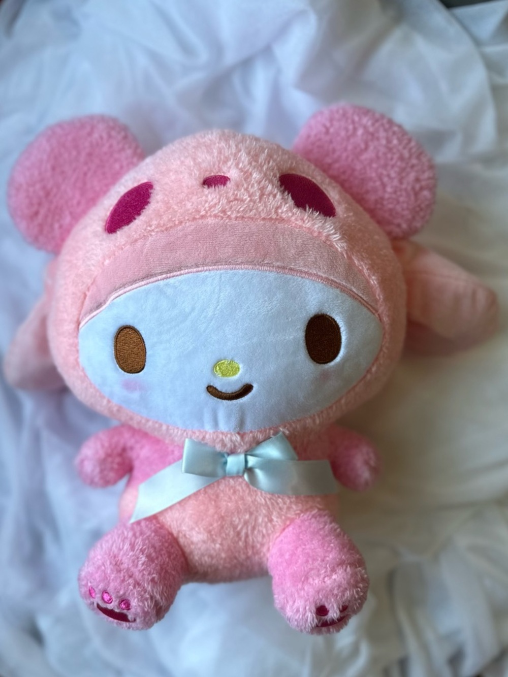 NWT Sanrio My Melody Panda Cute Pink Plush Toy Round1 - Excellent Condition!!